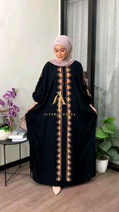 Kaftan Motif Maimunah Rayon Tebal Jumbo Ld 180 cm