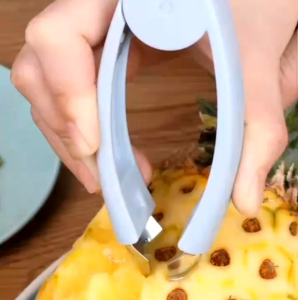 OHHDEER  Pineapple Eye Peeler Strawberry Huller Stem Gem Top Stem Remover Cutter Practical Seed Remover Clip Fruit Tools
