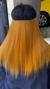 Rambut sambung belakang / Sopak Oren Polos