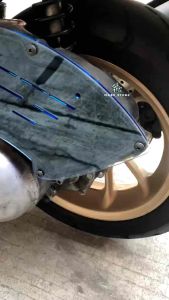 YAMAHA NVX V1 V2 V3 NMAX V2 NMAX155 V3 AIR FILTER COVER CLEAR PLAIN COVER KOTAK ANGIN AIRBOX UMA RACING AIR FILTER K&N AEROX 155 NVX155 NMAX V1 V2 V3 AIR BOX PAPAN COVER TRANSPARENT CLEAR WITH AIRBOX SCREW SET SKRU TITANIUM GOLD