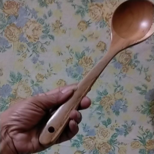 sendok sayur dari kayu jati kwalitas premium panjang 28 cm