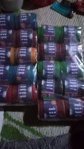 senar gelasan jR1000 yard gendut full. harga ECER per 1 pcs n cocok untuk aduan ukuran 027 varian warna random acak