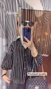 One Set Alina Setelan Kemeja Wanita Kekinian 2024 Fashion Wanita Viral Busui Aktif
