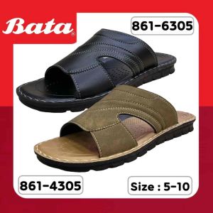 BATA รองเท้าแตะหนังชายแบบสวม รุ่น 861-4305/861-6305