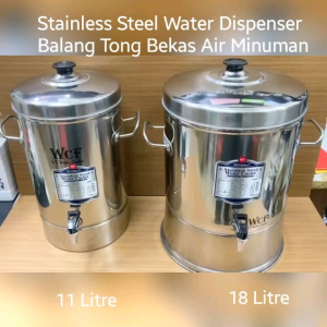Stainless Steel Water Dispenser Cooler 11 Litre Juice Beverage Container Non-Magnetic Bucket