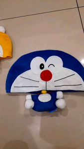 Doraemon Plush Hat with body Blue and Yellow