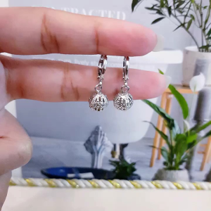 Xuping Anting Jurai Bola Silver 0630aaa
