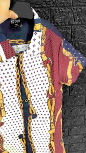 KEMEJA PRIA FULL PRINT /SPOON/MOTIF BELR