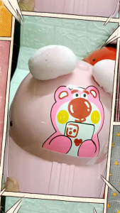 BÌNH TÂN SHOP 💯 Mũ / Nón bảo hiểm lưỡi trai cho bé từ 3 - 6 tuổi siêu cute  siêu nhẹ có tai / không tai (vòng nón 47- 50cm / nặng 350g)