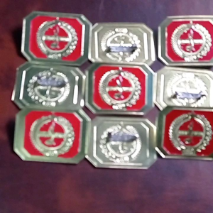 Pin Tanda Topi Baret Timbul Pengalang Putra Putri 1 Pcs