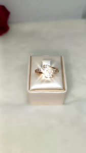 CINCIN EMAS WANITA MOTIF 2 LOVE FULL PERMATA XUPING MEWAH ELEGANT ANTI KARAT / CINCIN WANITA MODEL SIMPEL ELGANT WANITA  MODEL KOREA KEKINIAN 2023