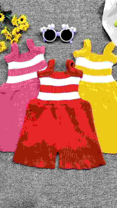 Jumpsuit Bayi Jumper Rajut Anak Perempuan 0-2 Tahun