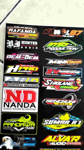 STIKER SOUND | STIKER AUDIO | STIKER SOUNDSYSTEM | STIKER PACK | STIKER CROMO 33 PCS