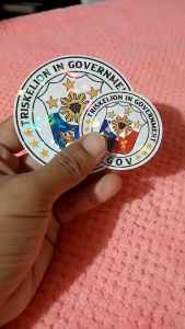 TAU GAMMA PHI TRISKELION TRIGOV HOLOGRAPHIC STICKER FOR MOTORCYCLE AND AUTOMOBILE