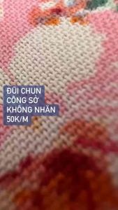 Vải Đũi chun hoa nhí công sở không nhăn Hàn Quốc  dầy mát họa tiết xinh sa