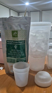 ชาสิงห์ปาร์คมารุเซนเกรดออเเกนนิคพรีเมี่ยม100กรัมพร้อมไม้ไผ่ตักชาเเละมินิเชค