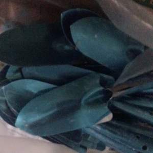 Xẻng inox cầm tay mini Xẻng làm vườn inox TXE-01 Xẻng thép trắng cẩm tay