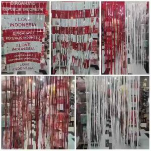 Tirai Foil Merah Putih: Hiasan Dekorasi Pesta Dirgahayu 17 Agustus