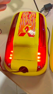 Cover Spion Mitsubishi Canter Hitam Merah Chrome Kuning Orange Lampu / Non
