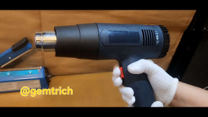 Heavy Duty Heat Gun 2000W Hot Air Blower Gun 100/300mm Impulse Heat Sealer for Plastic Packaging