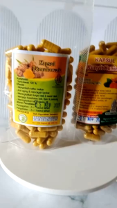 kapsul temulawak isi 100butir organik/temulawak kapsul murni 100% tanpa campuran
