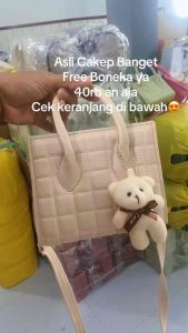 FREE BONEKA - PREMIUM AVISHI Tas Selempang Handbag Wanita Elegant Korean Style