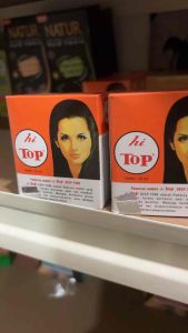 Hi Top cat rambut warna hitam alami 15ml - 1pcs