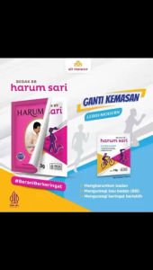 Bedak bau badan Harum Sari 1box extra wangi 10 sachet 13g