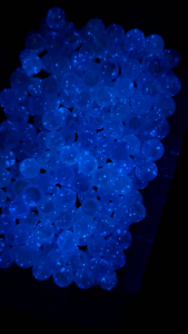 6pcs Manik Luxury Bulat Gid 16mm Glow in the Dark