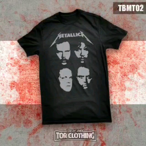 (Ready Stock) T-shirt Metallica (Black Album) - Band Rock - TBMT02