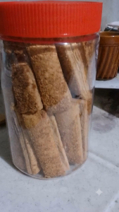 Lorzanos Special Batangas Ugoy ugoy cookies - rectangular golden brown crispy sugary coating individually wrapped.