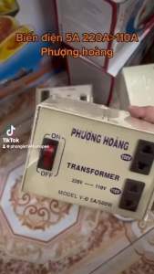 BIẾN ÁP 500W ĐỔI NGUỒN 220V Ra 110V 100V 5A PHƯỢNG HOÀNG (Hàng nội địa tối đa 250W)