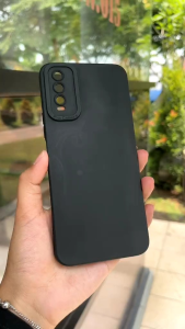 SOFTCASE CASING HP VIVO V29 5G SLIKON CASE PRO CAMERA MATTE FULL BLACK FULL HITAM