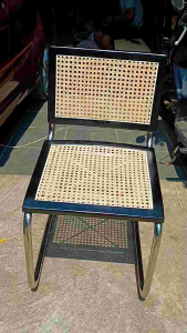 Kursi Makan Teras Stainless Rotan Alami Murah Terbaru