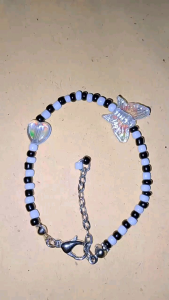 Gelang hitam putih rantai lucu termurah