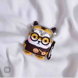 การ์ตูนน่ารักแว่นกันแดดเสือเหมาะสำหรับหุ่นยนต์เคสi12บลูทูธหูฟังปกน่ารักสามมิติญี่ปุ่นและเกาหลีที่เรียบง่ายอินเทรนด์แบรนด์ยุโรปและอเมริกาซอกสร้างสรรค์ผู้ชายและผู้หญิงส่วนบุคคล