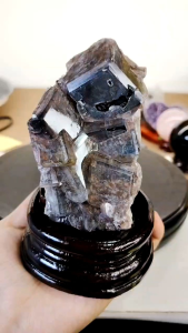 Natural Collection Chocolate Calcite Crystal Ornament CQC03