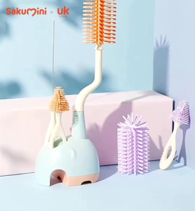 Sakumini Silicone Bottle Brush Sikat Pembersih Botol Sedotan Bayi