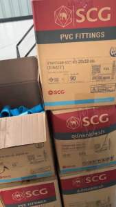 สามทางลด-หนา ฟ้า PVC SCG 3"x1/2" - 4"-3"