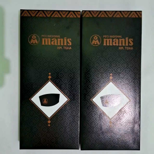 Peci Manis HM Toha Kopiah Songkok Hitam Polos AC Plat Kuning Tanpa Kertas Nyaman