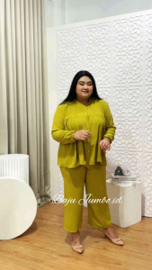 Setelan Kekinian Jumbo XXXL One Set Busui Bigsize