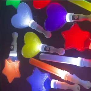 LED RGB Neon Party Glow Sticks Concert Flashing Light Glow Festival Wand ( Random Color!)