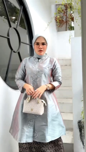 SR - KEBAYA MEWAH /ATASAN KEBAYA TAFFETA PAYET ZIGZAG /KEBAYA TAFFETA MELAYU /KEBAYA KURUNG MELAYU /BAJU KEBAYA MEWAH /BAJU PESTA TERLARIS