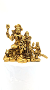 BRASS SHIVAN FAMILY / SIVAN FAMILY /Sitting Shiva Parvati / brass idol st827