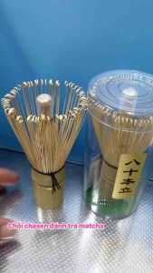 Dụng cụ pha trà matcha / Chổi chasen tre đánh matcha.