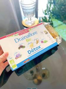 Superdiet Drainaflore detox ( thải độc: da gan ruột thận và phổi) hộp 20 ống của Pháp