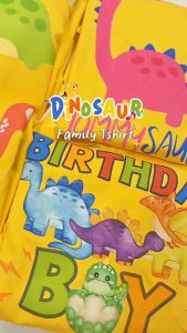 [INNOCENTTEES] YELLOW DINOSAUR FAMILY TSHIRT II FAMILY TSHIRT II KIDS TO ADULT PLUSSIZE