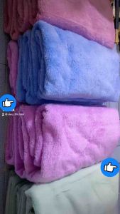 Khăn Tắm Lông Cừu Hàn Quốc Loại 1 Cỡ Lớn 70x140cm Siêu Mềm Mịn Thấm Hút Nước Tốt