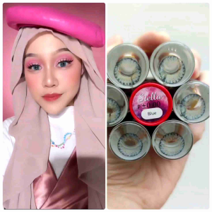 เทา/ฟ้า Gray/Blue คอนแทคเลน์ Stella รุ่น 0.00 บิ๊กอาย รุ่น 2 SZ