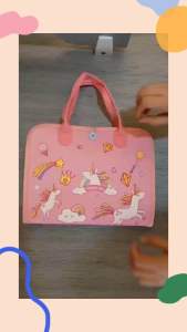 (SG Ready) Montessori Quiet Toy Book (Unicorn Pink and Dino Blue)